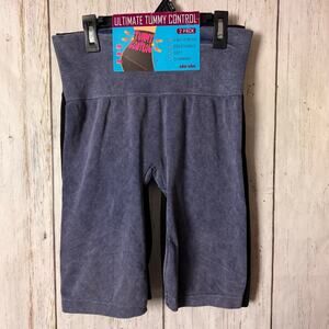 Shosho Ultimate Tummy Control Two Pack  Black & Blue Leggings with Stretchy Fit